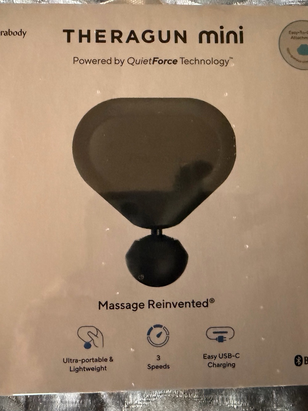 Therabody Theragun Mini 2nd Gen Percussion Massage Gun Black NEW SEALED TG02015-